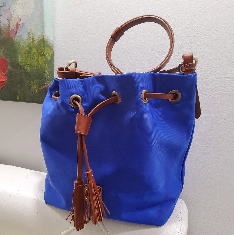 Dooney & Bourke Windham Small Kade Drawsting in French Blue - Picture 3 of 16